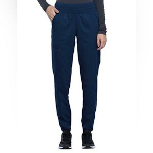 Cherokee Revolution Women's Natural Rise Tapered Leg Jogger Pant WW011- Navy